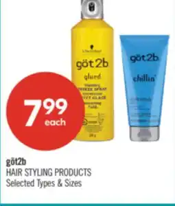 Shoppers Drug Mart got2b HAIR STYLING PRODUCTS offer