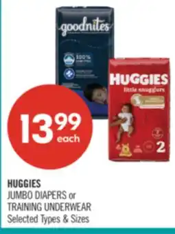 Shoppers Drug Mart HUGGIES JUMBO DIAPERS or TRAINING UNDERWEAR offer