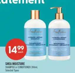Shoppers Drug Mart SHEA MOISTURE SHAMPOO or CONDITIONER 384mL offer