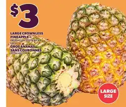 Independent City Market LARGE CROWNLESS PINEAPPLE offer