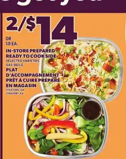Independent City Market IN-STORE PREPARED READY TO COOK SIDE, 545-865 G offer