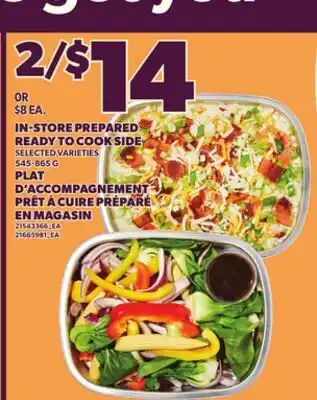 Independent City Market IN-STORE PREPARED READY TO COOK SIDE, 545-865 G offer