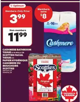 Independent City Market PAPIER HYGIÉNIQUE CASHMERE OU MOUCHOIRS SCOTTIES offer