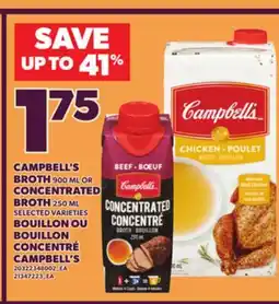 Independent City Market CAMPBELL'S BROTH, 900 ML OR CONCENTRATED BROTH, 250 ML offer