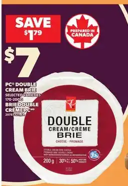 Independent City Market PC DOUBLE CREAM BRIE, 170-200 G offer