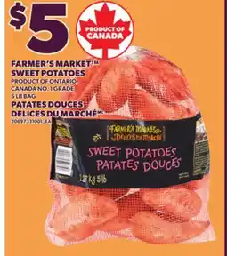 Independent City Market FARMER'S MARKET SWEET POTATOES, 5 LB BAG offer
