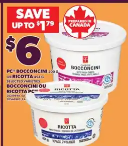 Independent City Market BOCCONCINI OU RICOTTA PCMD, 200 G offer