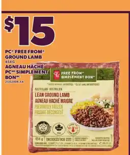 Independent City Market PC FREE FROM GROUND LAMB, 454 G offer