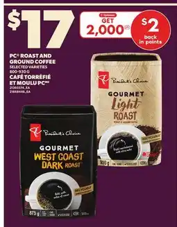 Independent City Market PC ROAST AND GROUND COFFEE, 800-930 G offer