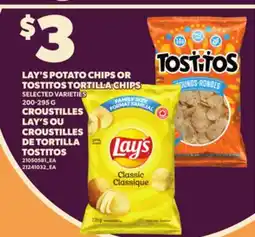 Independent City Market LAY'S POTATO CHIPS OR TOSTITOS TORTILLA CHIPS, 200-295 G offer