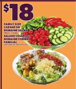 Independent City Market FAMILY SIZE CAESAR OR ROMAINE SALAD, 785 G - 1.01 KG offer