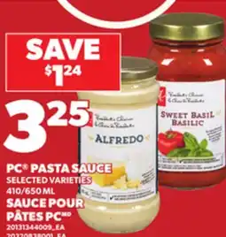 Independent City Market PC PASTA SAUCE, 410/650 ML offer