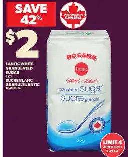Independent City Market LANTIC WHITE GRANULATED SUGAR, 2KG offer