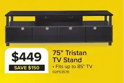 Leon's Tristan 75 TV Stand - Black offer