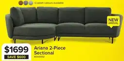 Leon's Ariana 2-Piece Sectional with Left Facing Chaise - Green offer
