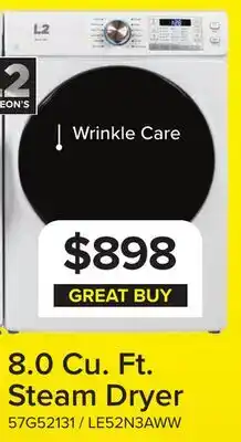 Leon's L2 White Electric Dryer (8.0 Cu. Ft) - LE52N3AWWer offer