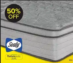 Leon's Sealy Posturepedic Plus Sterling Artemis Euro Top Luxury Firm Queen Mattress offer