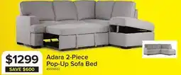 Leon's Adara 2-Piece Sectional with Left-Facing Pop-Up Bed - Beige offer