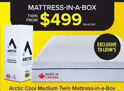 Leon's Feeling Connected - So Sleepy Arctic Cool Medium Tight Top Twin Mattress-in-a-Box offer