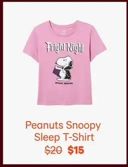 Joe Fresh Peanuts Snoopy Sleep T-Shirt offer
