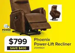 Leon's Phoenix Power Lift Recliner Chair - Brown offer