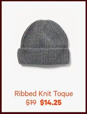 Joe Fresh Ribbed Knit Toque offer