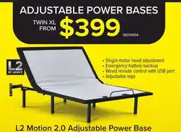 Leon's L2 Motion Twin XL Adjustable Base 2.0 offer
