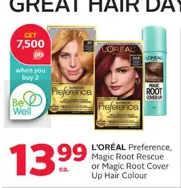 Rexall L' ORÉAL Preference, Magic Root Rescue or Magic Root Cover Up Hair Colour offer