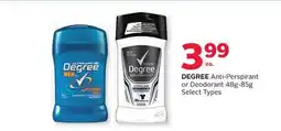 Rexall DEGREE Anti-Perspirant or Deodorant offer