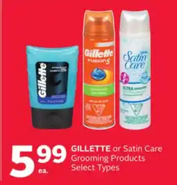 Rexall GILLETTE or Satin Care Grooming Products offer