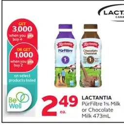 Rexall LACTANTIA PūrFiltre 1% Milk or Chocolate Milk offer