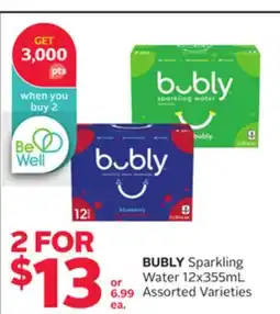Rexall BUBLY Sparkling Water offer