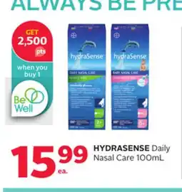 Rexall HYDRASENSE Daily Nasal Care offer