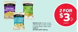 Rexall NOSH & CO. Potato Chips, Cheese Stix or Sour Cream & Onion Rings offer