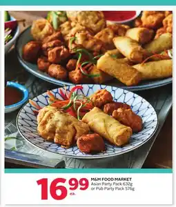 Rexall M & M FOOD MARKET Asian Party Pack 632g or Pub Party Pack 576g offer