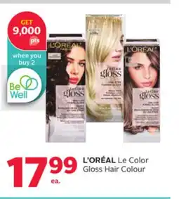 Rexall L' ORÉAL Le Color Gloss Hair Colour offer
