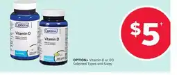 Rexall OPTION + Vitamin D or D3 offer