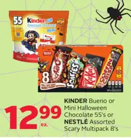 Rexall KINDER Bueno or Mini Halloween Chocolate 55' s or NESTLÉ Assorted Scary Multipack 8's offer