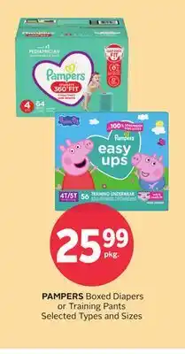 Rexall PAMPERS Boxed Diapers or Training Pants offer