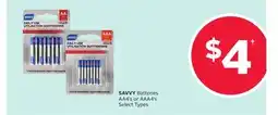 Rexall SAVVY Batteries offer