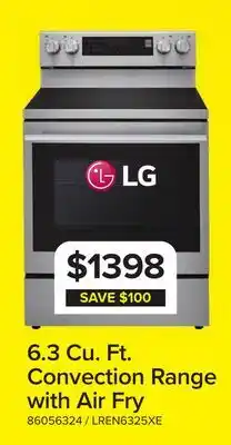 Leon's 6.3 Cu. Ft. Convection Range with Air Fry offer