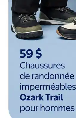 Walmart Chaussures de randonnée imperméable Ozark Trail pour hommes offer