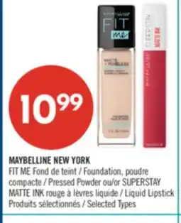 Pharmaprix MAYBELLINE NEW YORK Pressed Powder or SUPERSTAY MATTE INK Liquid Lipstick offer