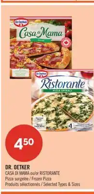 Pharmaprix DR. OETKER CASA DI MAMA or RISTORANTE Frozen Pizza offer