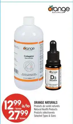 Pharmaprix ORANGE NATURALS Natural Health Products offer