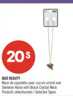 Pharmaprix QUO BEAUTY Skeleton Hand with Black Crystal Neck offer