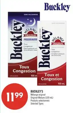 Pharmaprix BUCKLEY'S Original Mixture offer