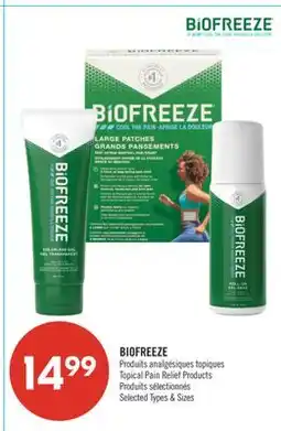 Pharmaprix BIOFREEZE Topical Pain Relief Products offer
