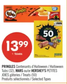 Pharmaprix PRINGLES Halloween Tubs (32), MARS or HERSHEY'S Treats (50) offer