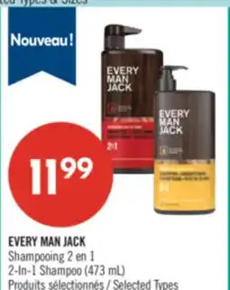 Pharmaprix EVERY MAN JACK Shampooing 2 en 1 2-In-1 Shampoo (473 mL) offer